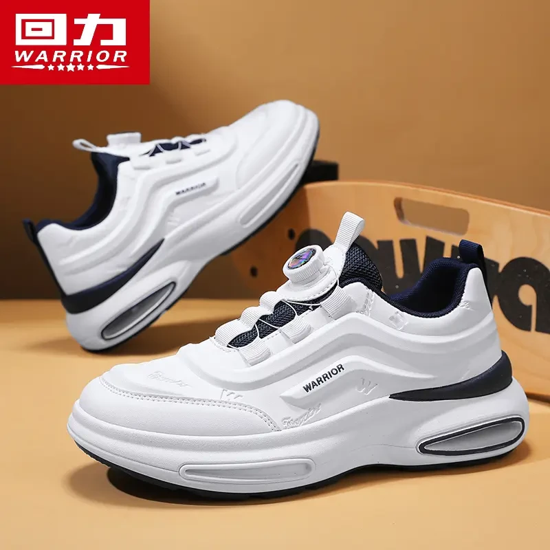 回力2025新款男鞋秋季时尚百搭运动鞋男士厨房上班工作黑色休闲鞋