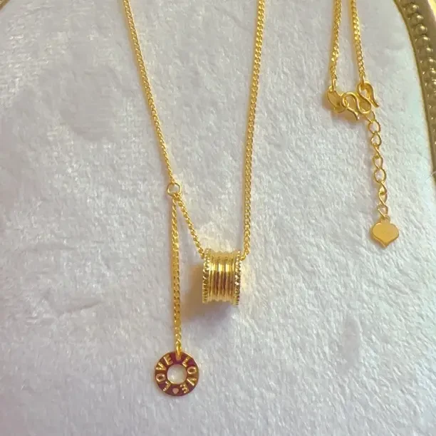 足金999.9简约大蛮腰套链简约经典百搭休闲时尚