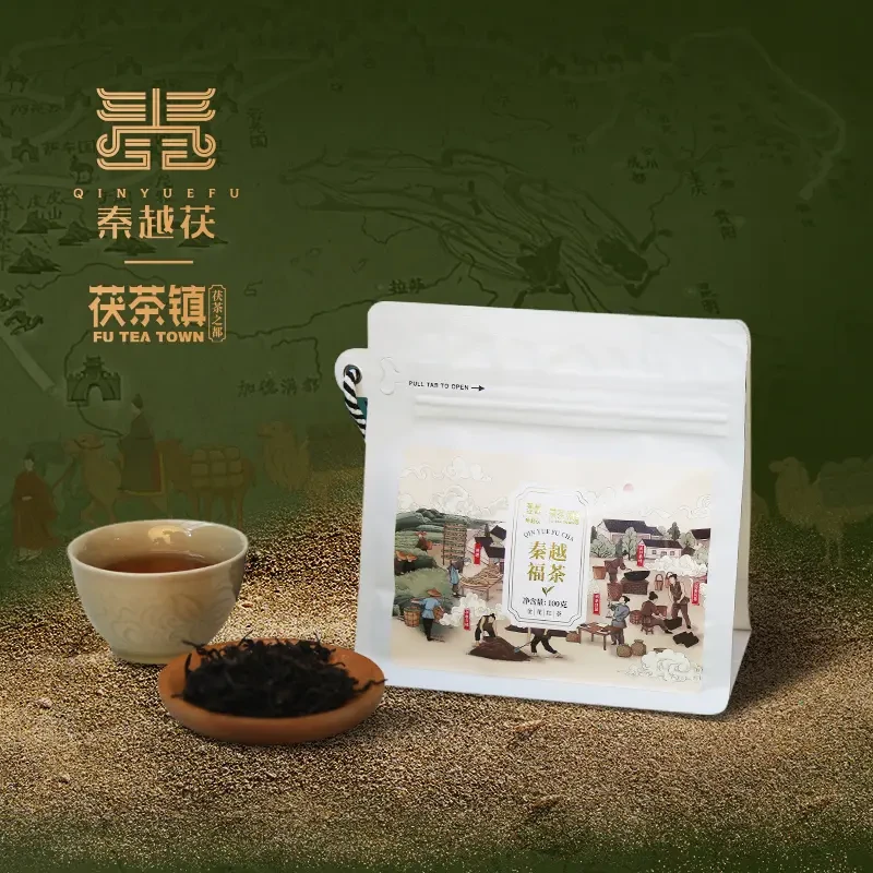 泾阳茯茶 秦越茯茶白袋 100g/袋 散茯茶 自喝装 甜润顺滑