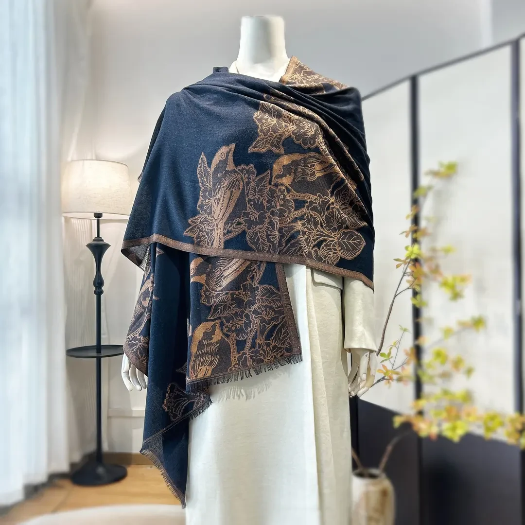 【萨拉迪恩】桑蚕丝羊毛围巾