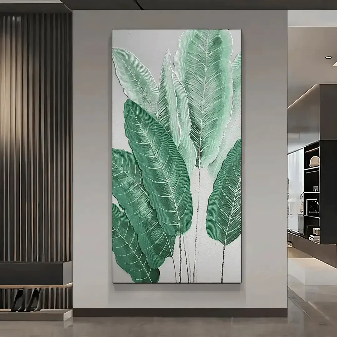 家大业大︱手工油画玄关画装饰画玄关画入门轻奢背景简约