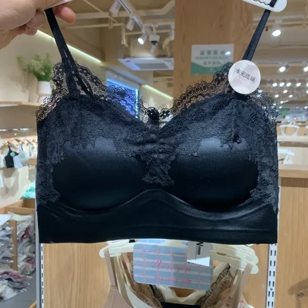 6805新款夏季薄款法式纯欲风小胸聚拢收副乳美背女士文胸内琉璃
