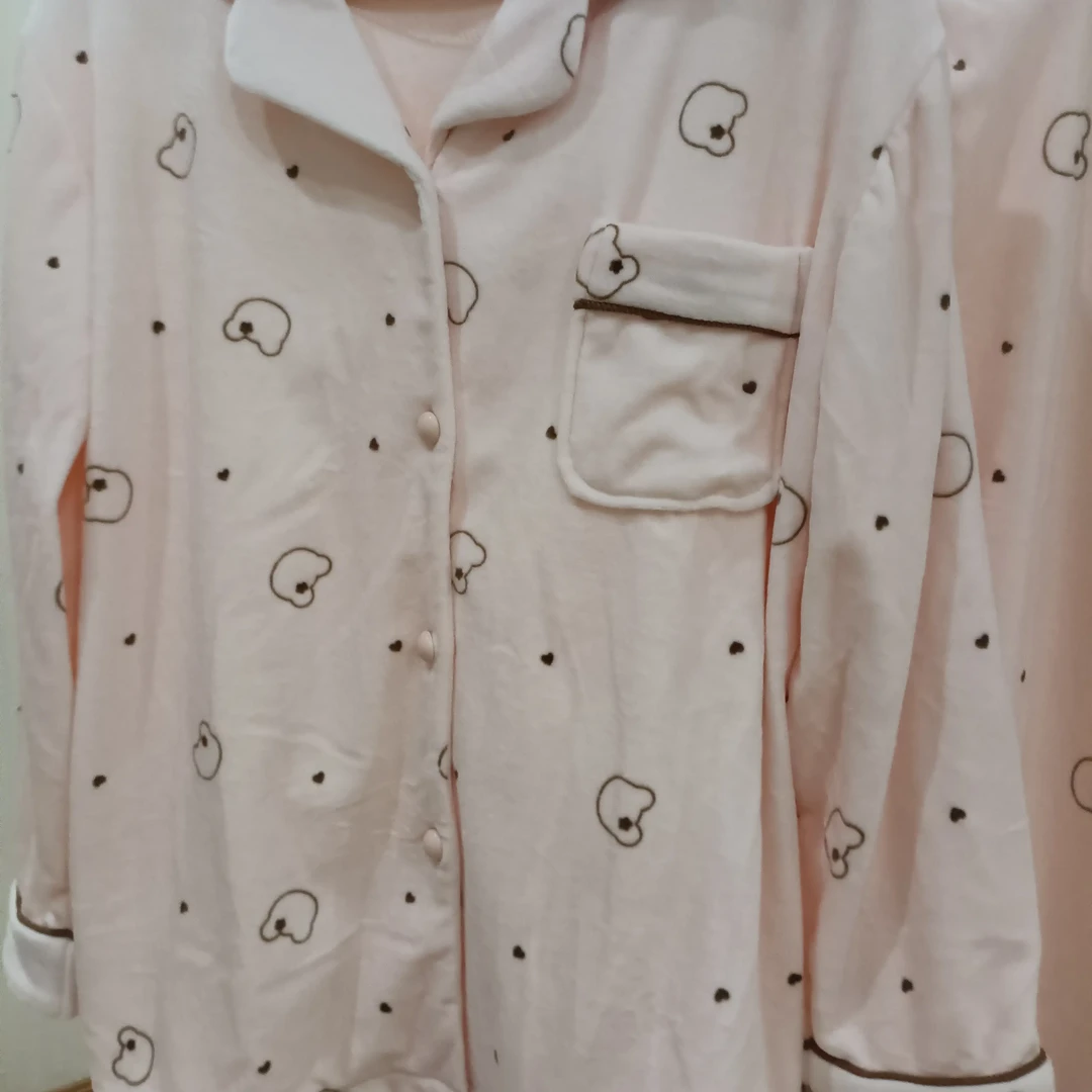 海岛绒长袖长裤秋冬甜美女士家居服