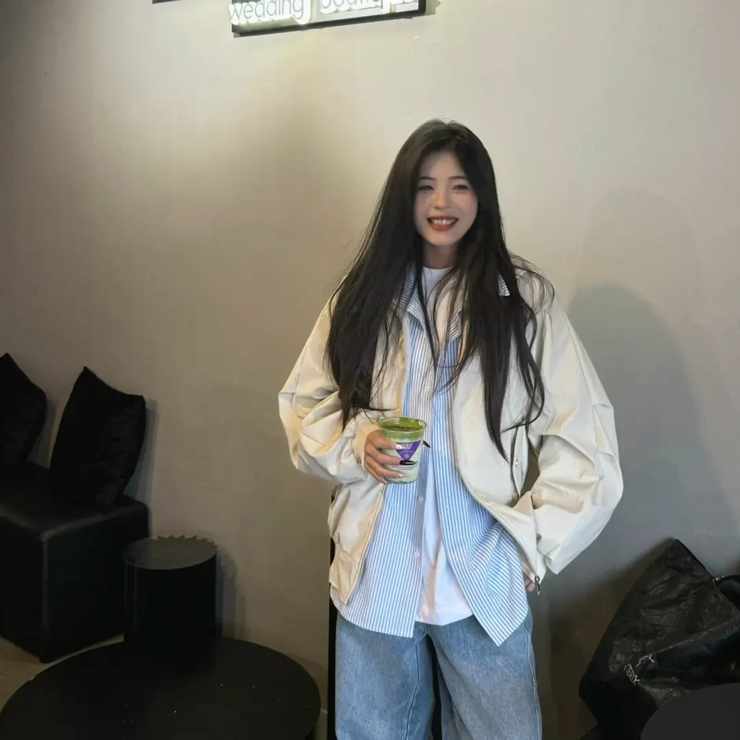 MAGUA麻瓜 2025春装新品 宽松版型 潮牌PU软皮中性夹克外套