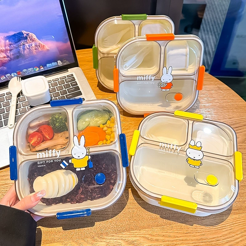 饭盒小学生专用可爱便当盒分格密封轻食上班族可微波加热野餐餐盒