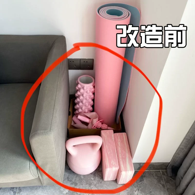 还在这样放？瑜伽垫用品羽毛球拍家用健身收纳筒器械神器工具箱