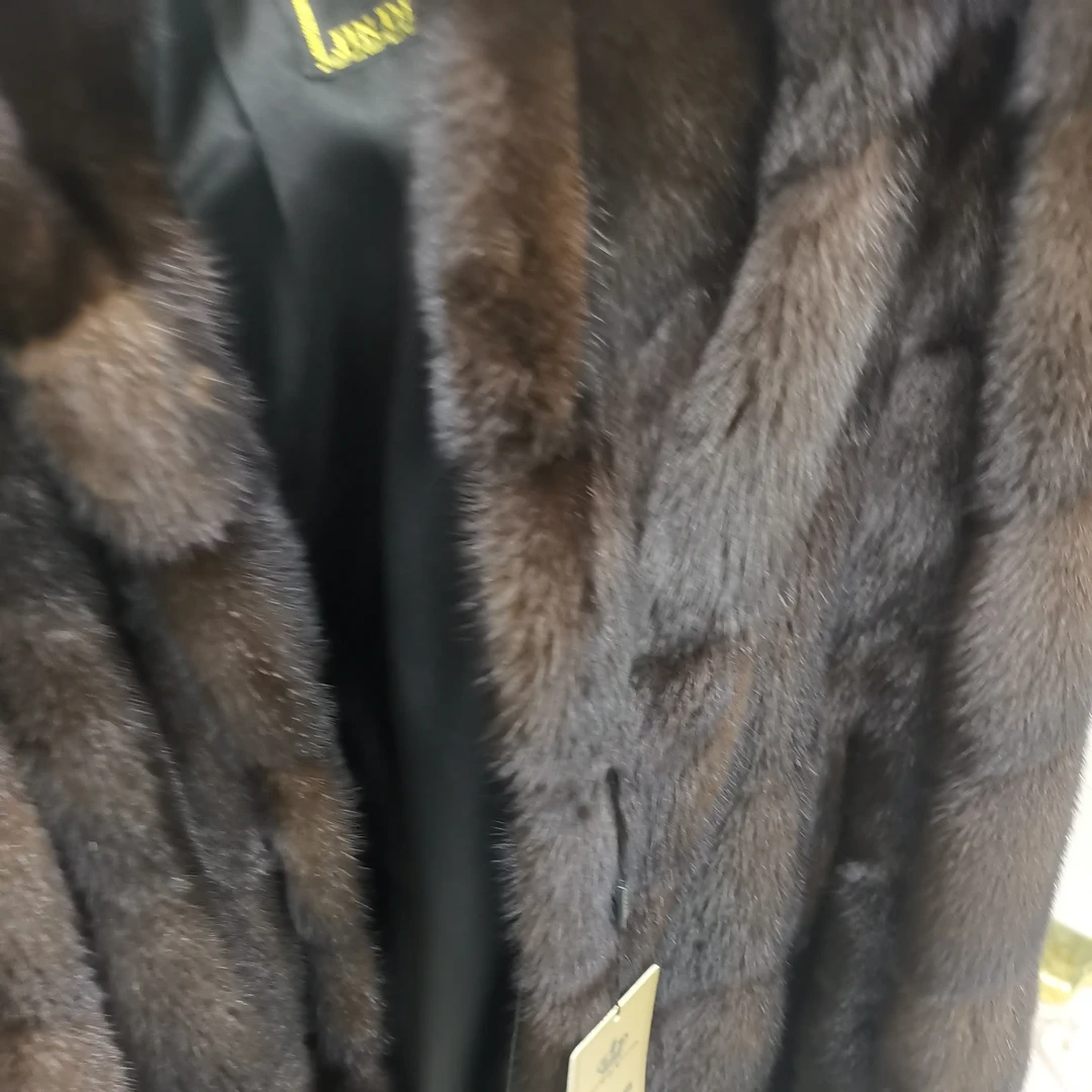 真皮真毛水貂皮草外套