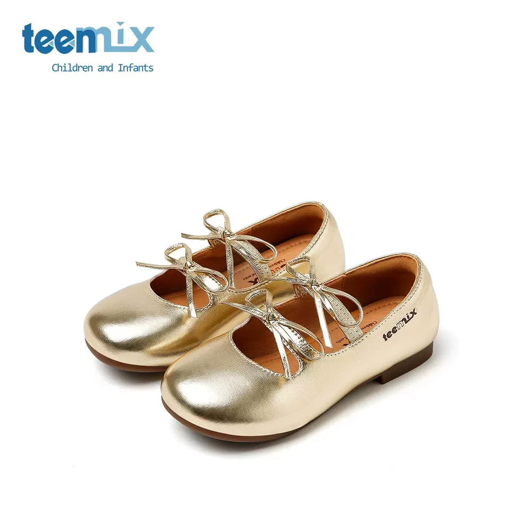 天美意儿童公主鞋女童小皮鞋小女孩演出舞蹈鞋女宝宝2025春季新款