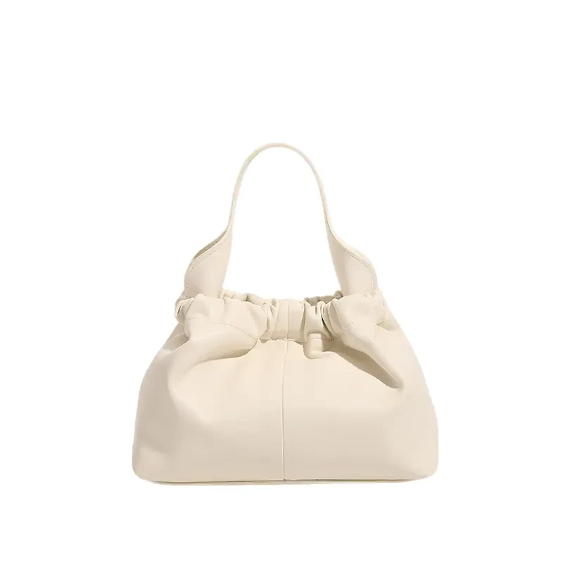 CLEVER2025新款百搭柔软女士链条时尚包包单肩褶皱云朵包春夏