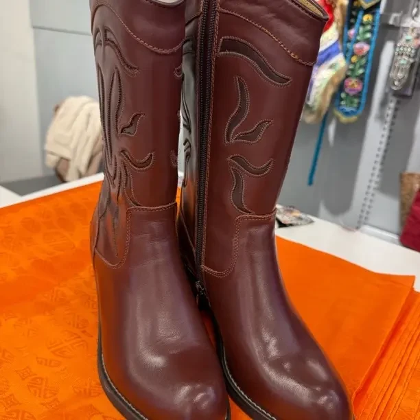 民族风传统中高筒靴靴子秋冬