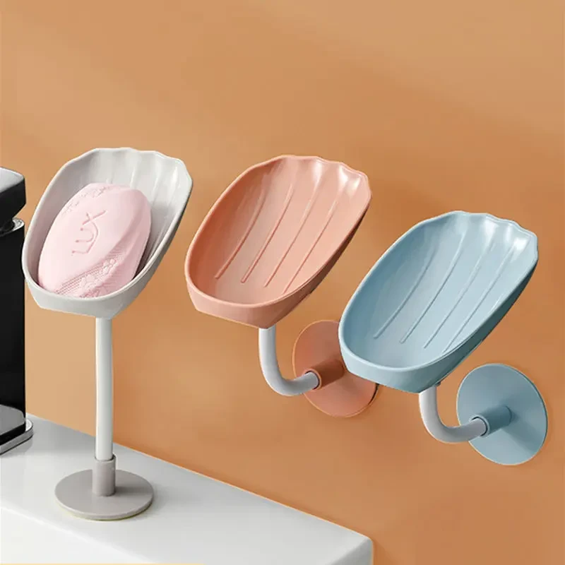 香皂肥皂盒壁挂沥水免打孔家用置物架新款放香皂吸盘肥皂架简约风