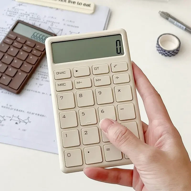 ins简约风计算器12位办公小型便携考试计算机生活财务会计工具XF