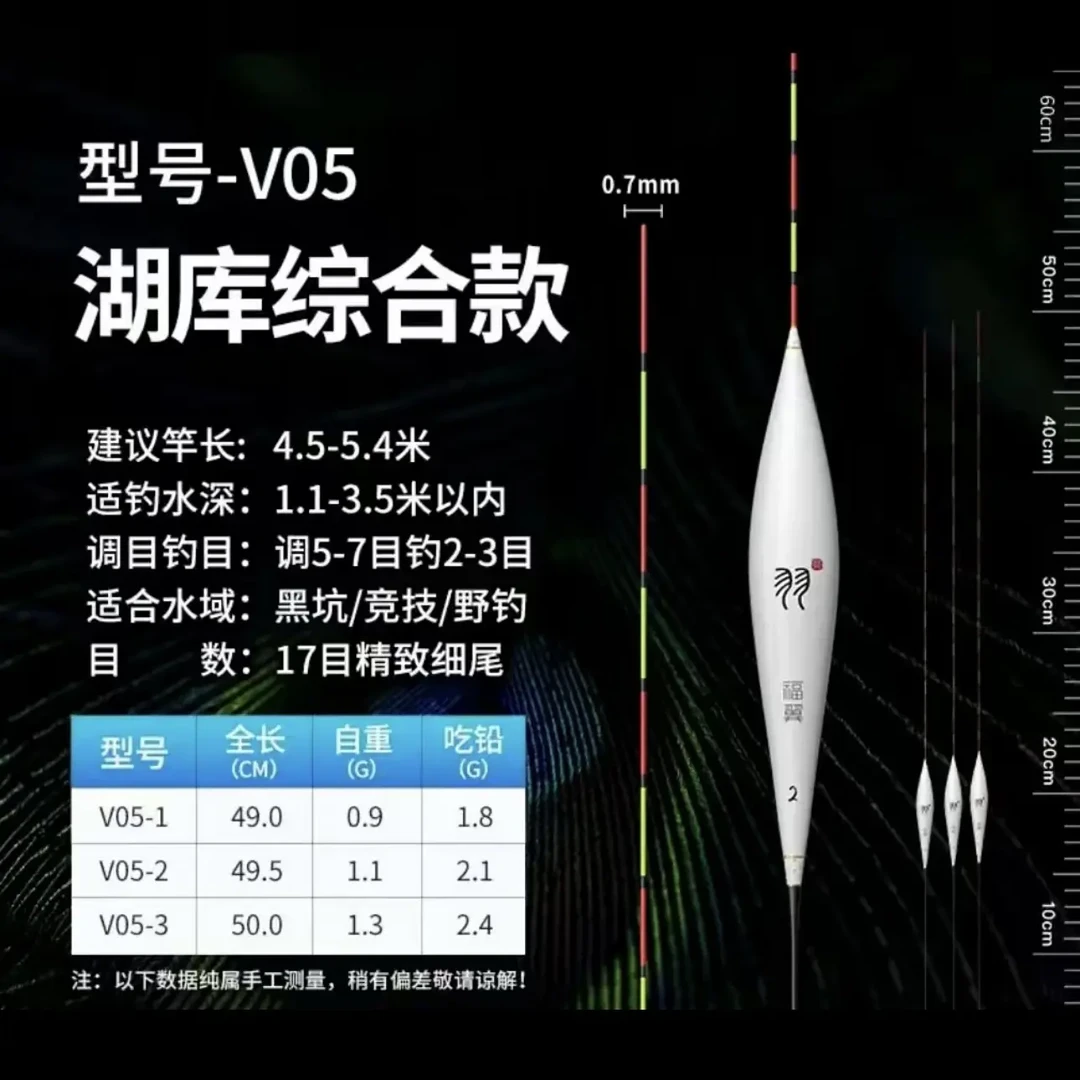 孔雀羽鲫鲤高灵敏浮漂v05