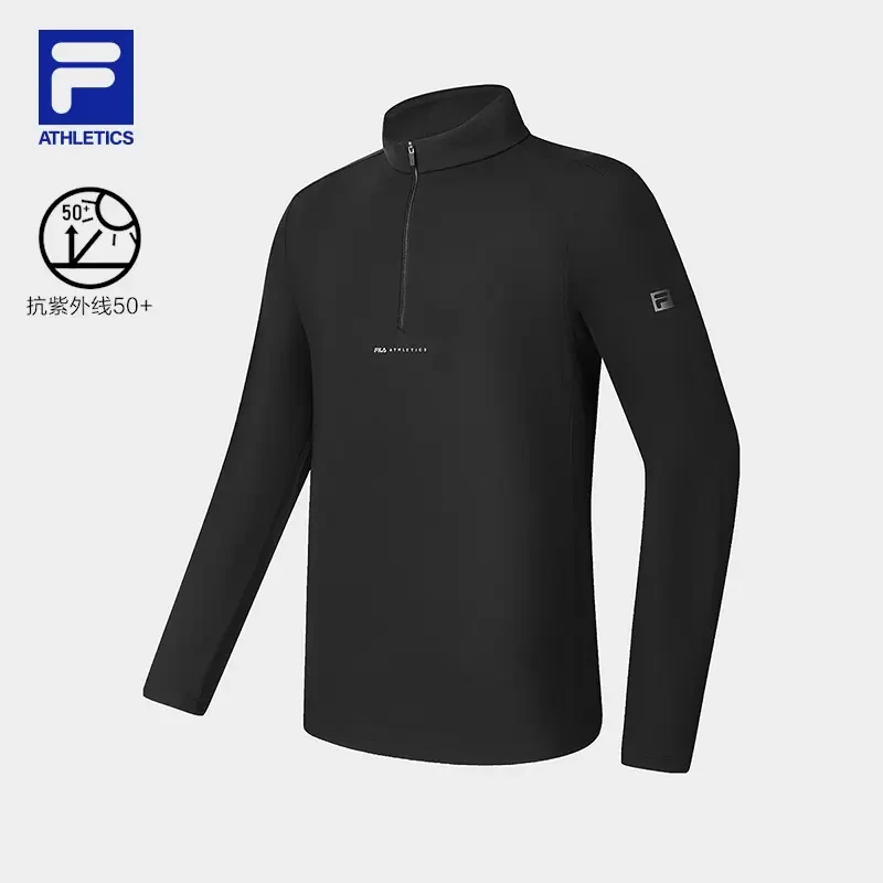 Fila/斐乐【加绒长袖】男子冬季运动户外保暖立领长袖A11M511201F