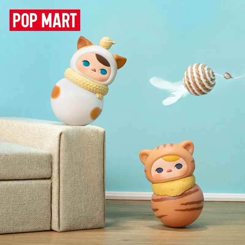 【拆盒】毕齐PUCKY喵喵不倒翁系列盲盒潮玩手办