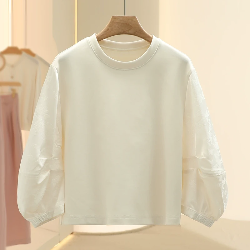 【TA】设计感简约韩版套头长袖卫衣2025春季新款撤柜女装