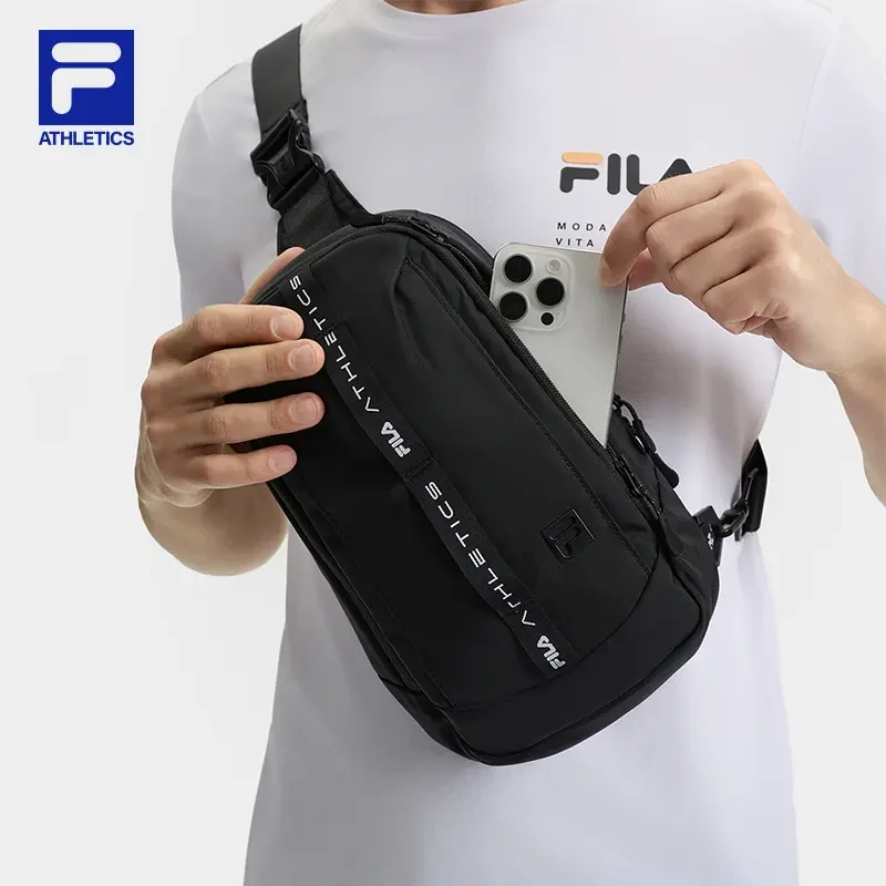 Fila/斐乐【ATP胸包】男士夏季新款健身运动随身多功能单肩斜挎包