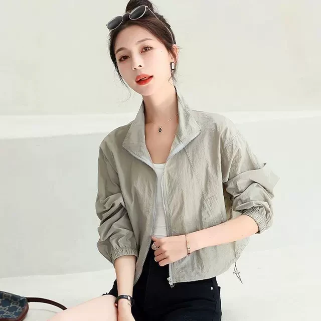 短款防晒衣大码女夏季宽松轻薄户外防晒服小个子防紫外线港风外套