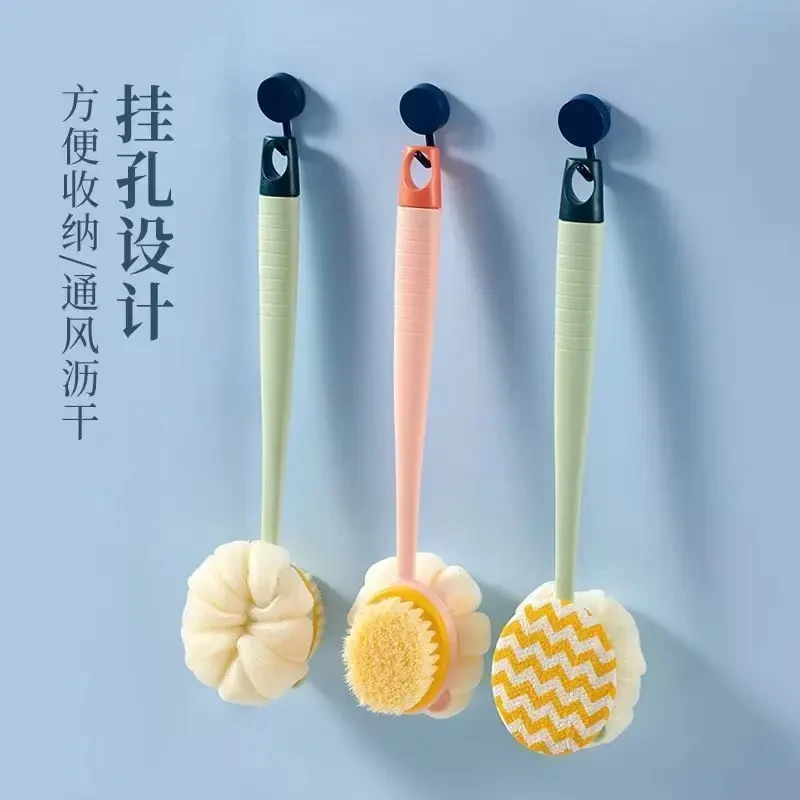 洗澡搓背神器搓澡巾长柄软毛专用单双面沐浴刷二合一搓背搓澡神器