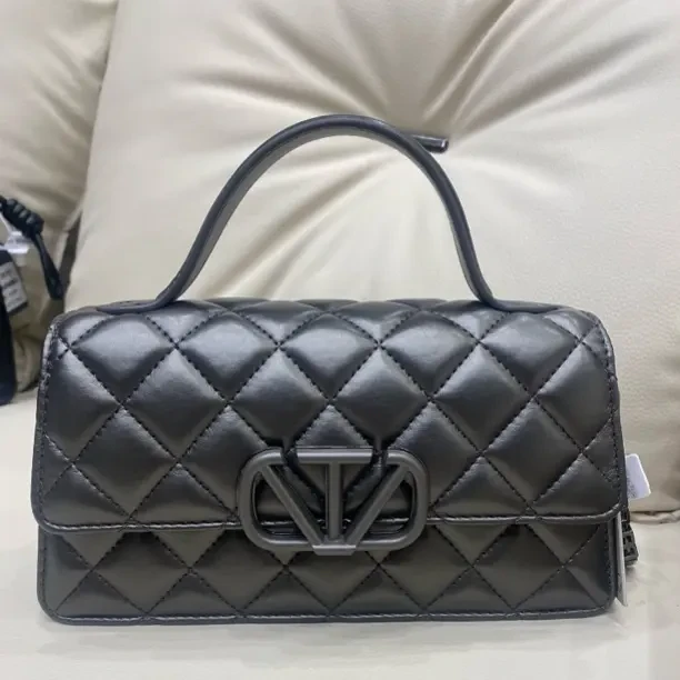 菱格胖子法式链条包2025软软面单肩包单根手提款