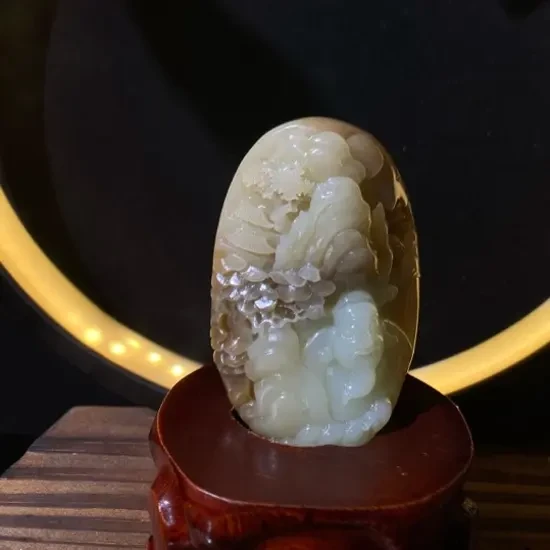 手工雕刻山水百搭经典
