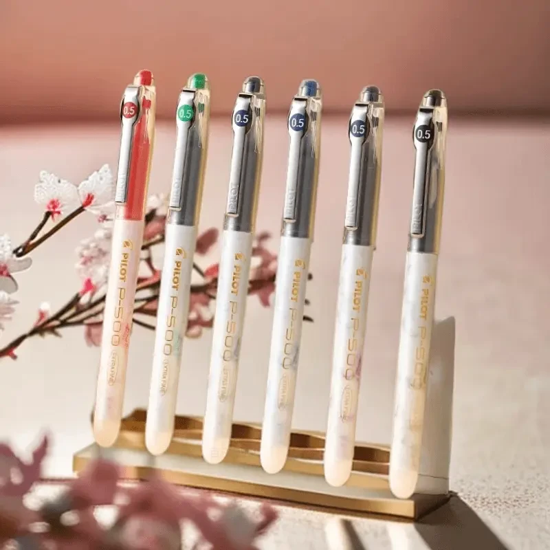 进口百乐P500彩色速干中性书写顺滑学生学习必备用品百乐笔