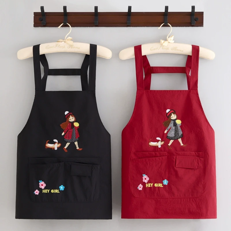 小个子围裙夏季薄款透气耐磨厨房家用做饭年轻人摆摊专用女工作服