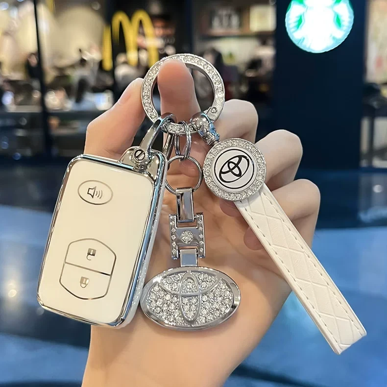 适用丰田老款钥匙套凯美瑞09/10/11款汉兰达普锐斯86锐志车包扣壳