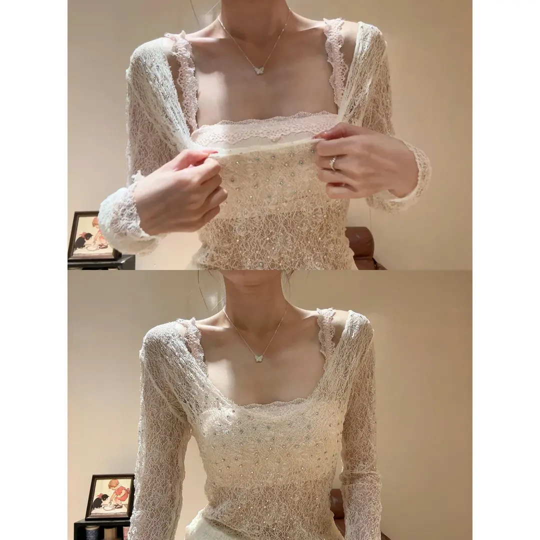 云朵舒芙蕾! 纯欲蕾丝肩带内衣女小胸聚拢抹胸细无肩带文胸罩内搭