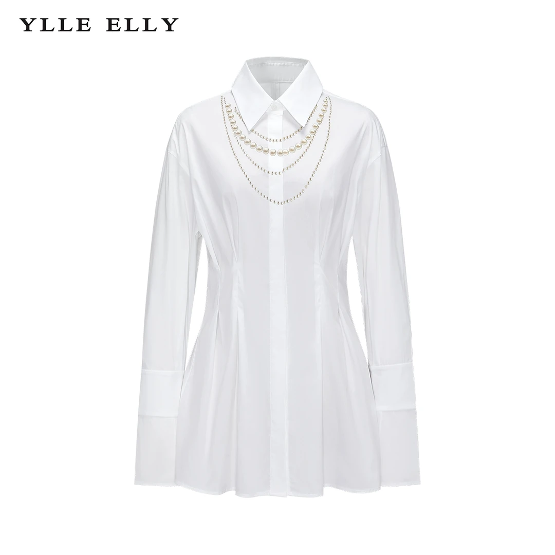 【羊羊专属】简约衬衫2024春新款棉质收腰纯色衬衣女