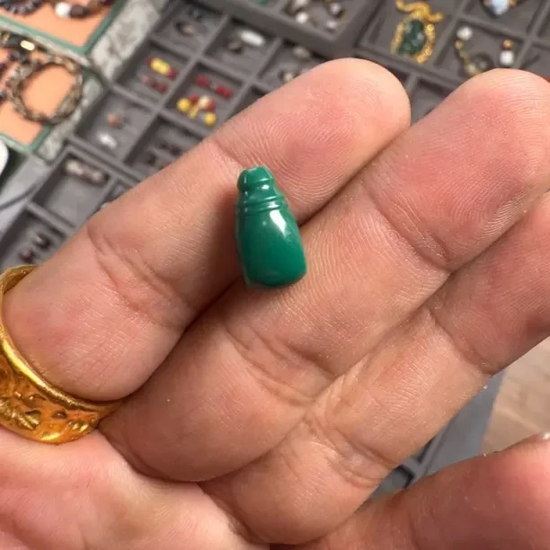 雪巴琉璃金腰带分体三通文玩配饰