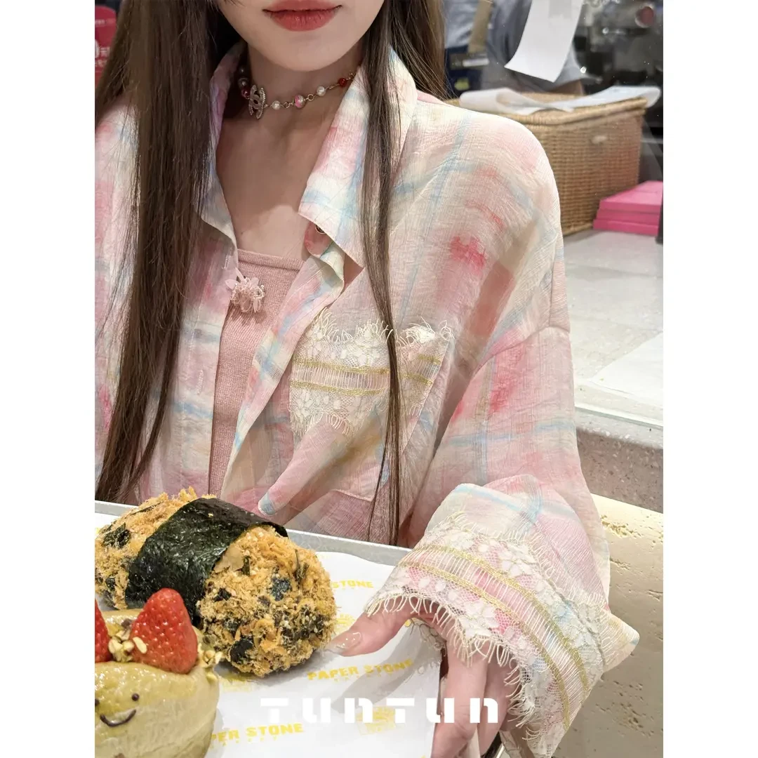 【花间捕梦】春季长袖小众薄款设计感温柔衬衫百搭