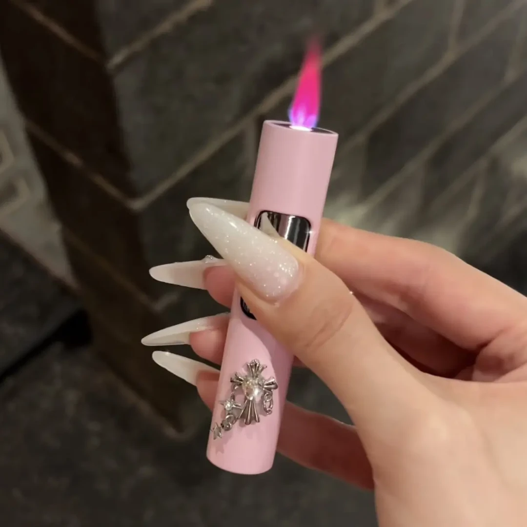 高颜值便携防风打火机精致十字架设计高颜值送男女友礼物