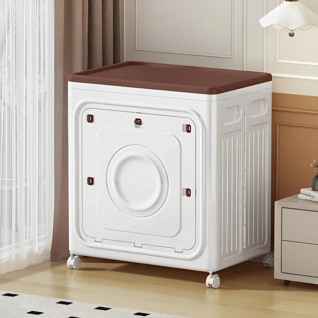 新款双开门超大容量家用可折叠收纳箱客厅卧室衣物被子玩具整理柜