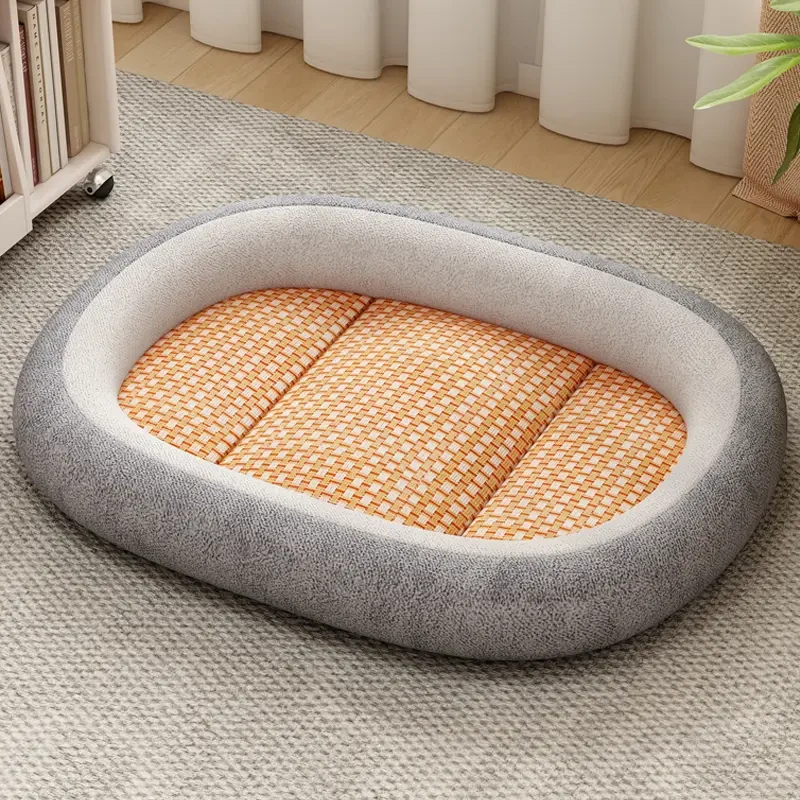 狗窝四季通用夏天清凉宠物窝小型犬狗床猫窝夏季凉席泰迪狗狗睡垫