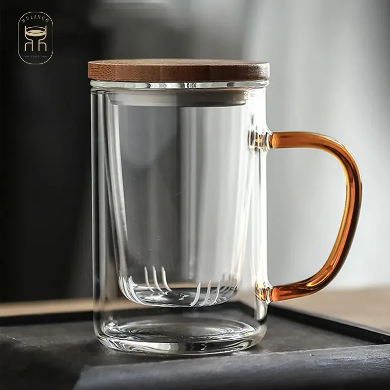 可拆洗飘逸杯花茶壶茶水分离家用透明高硼硅玻璃泡茶杯耐冷耐热