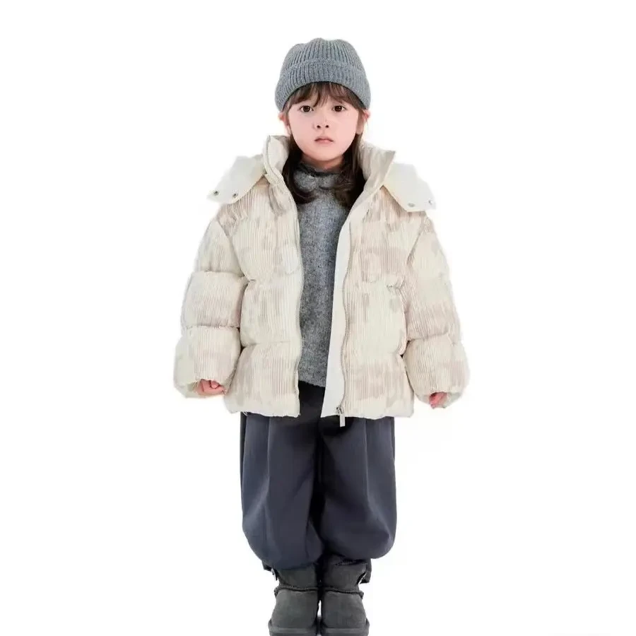 吾名堂冬季男女童时尚洋气百搭连帽羽绒服保暖休闲百搭羽绒服外套