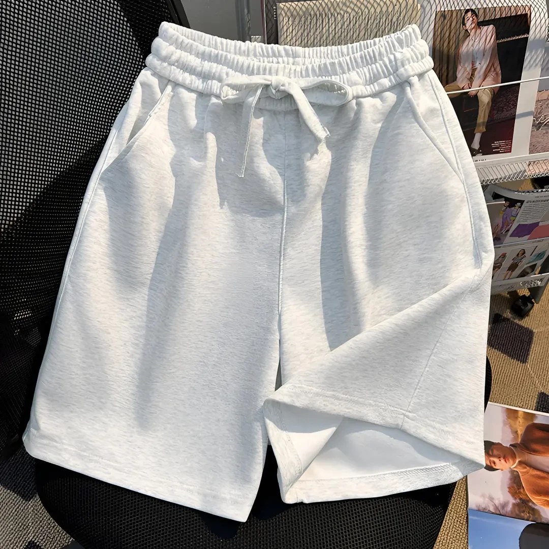 徐太浪美式ins潮牌纯色运动短裤男夏季vintage街头宽松学生五分裤