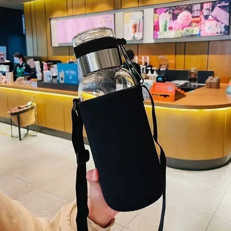 吨吨杯水杯子男款泡茶水分离大容量网红爆款2025新款玻璃茶杯家用