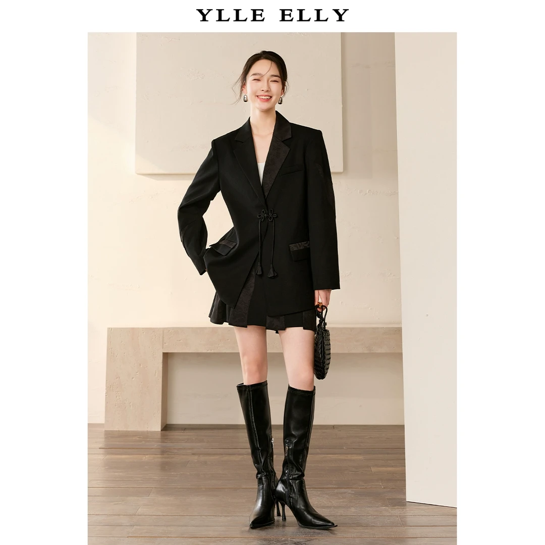 西装外套女时尚休闲气质短款国风西服上衣Y423308170