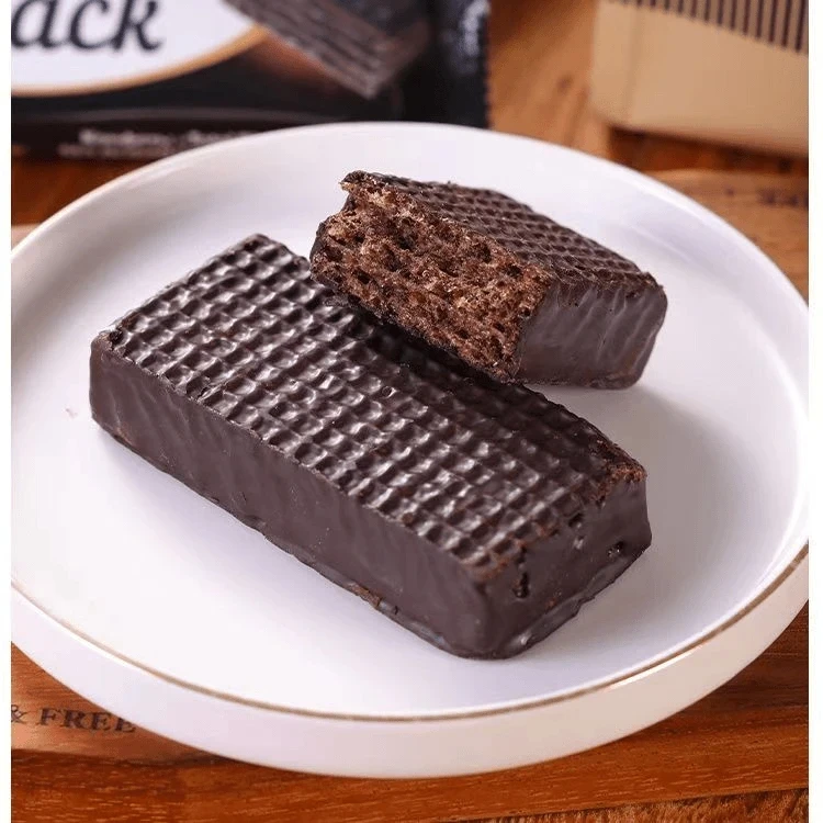 俄罗斯进口拉迈尔0蔗糖黑巧克力威化250g*4袋2斤