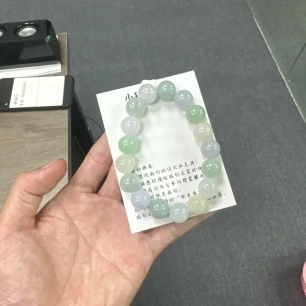 天然缅甸a货翡翠手串