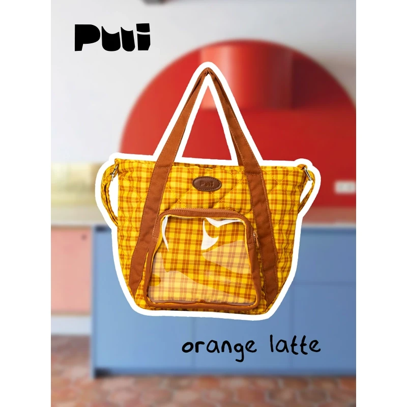 puui原创生活少女托特痛包斜挎包二次元大容量手提包通勤包单肩包