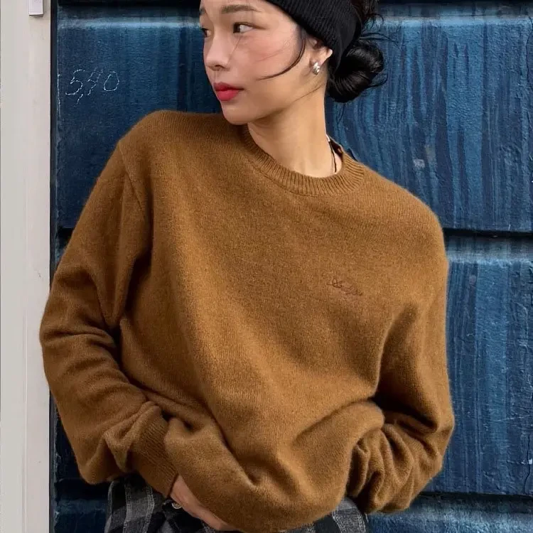 闪闪兒-精选and*you胸前刺绣针织衫44092