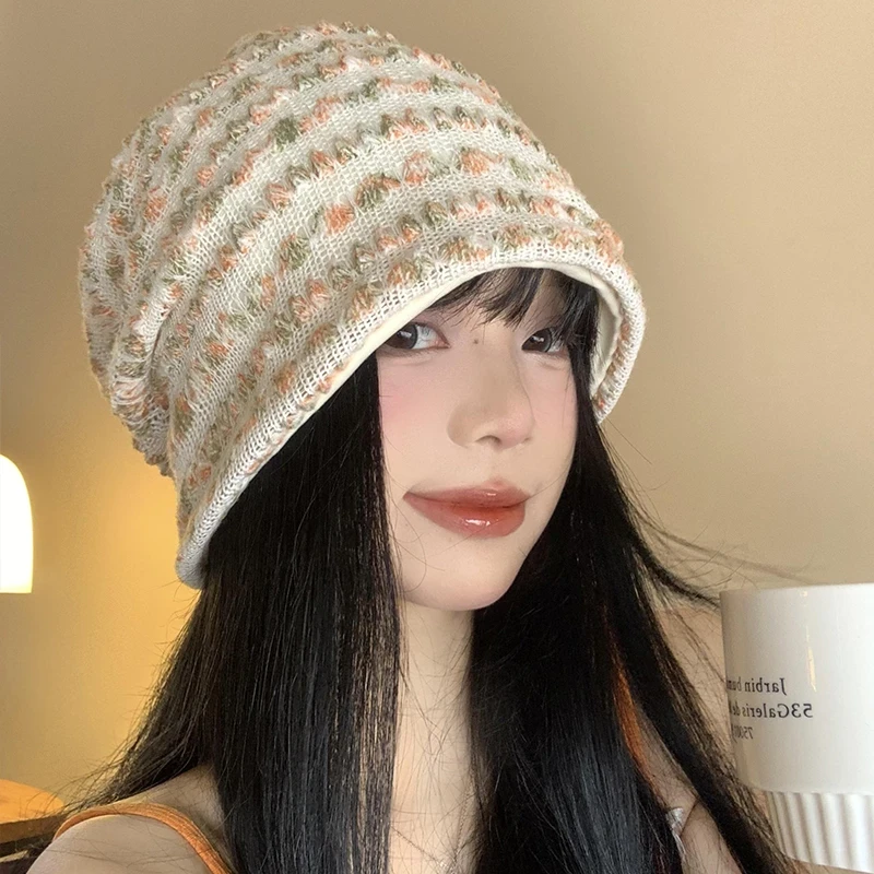 月子帽春夏秋季孕妇产妇包头帽薄款双层柔软镂空透气显脸瘦套头帽