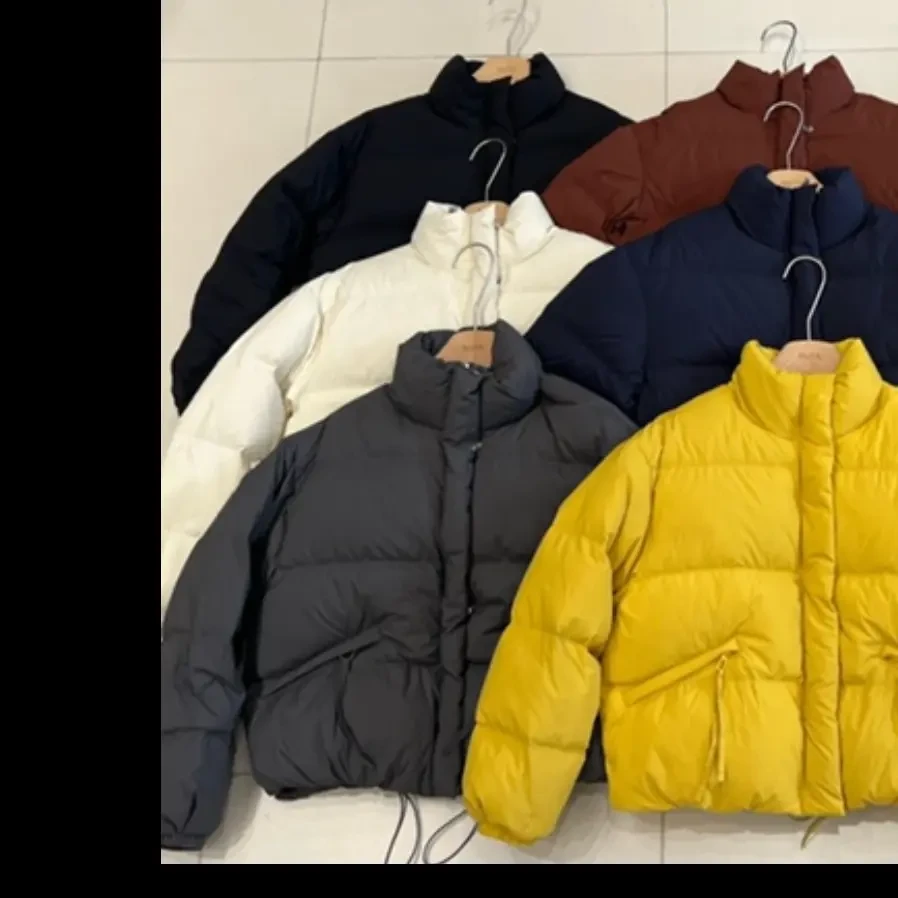 冬季新款短款立领拼接加厚保暖女士鹅绒羽绒服