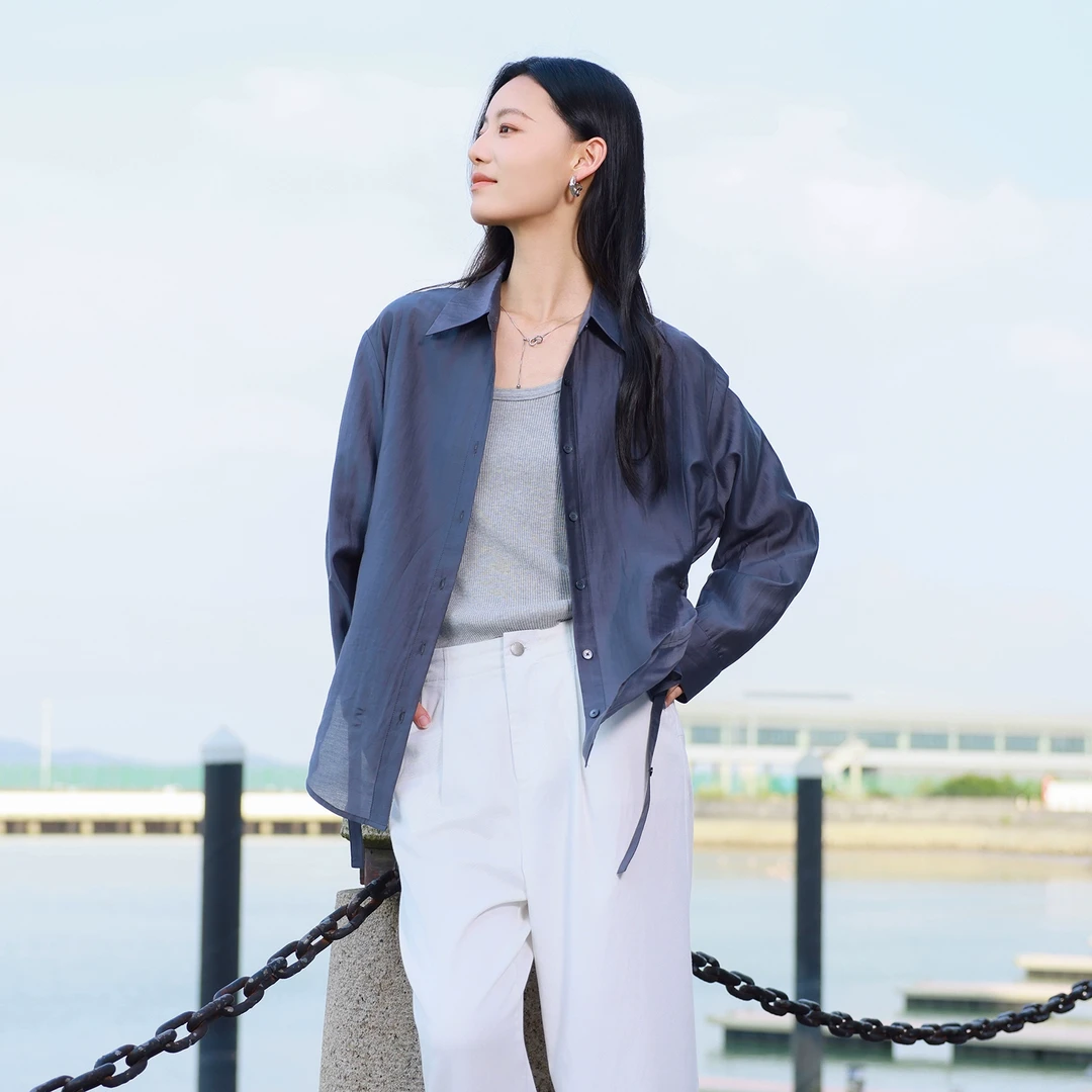 朵以2025夏季新款衬衫外套40DX430068原299