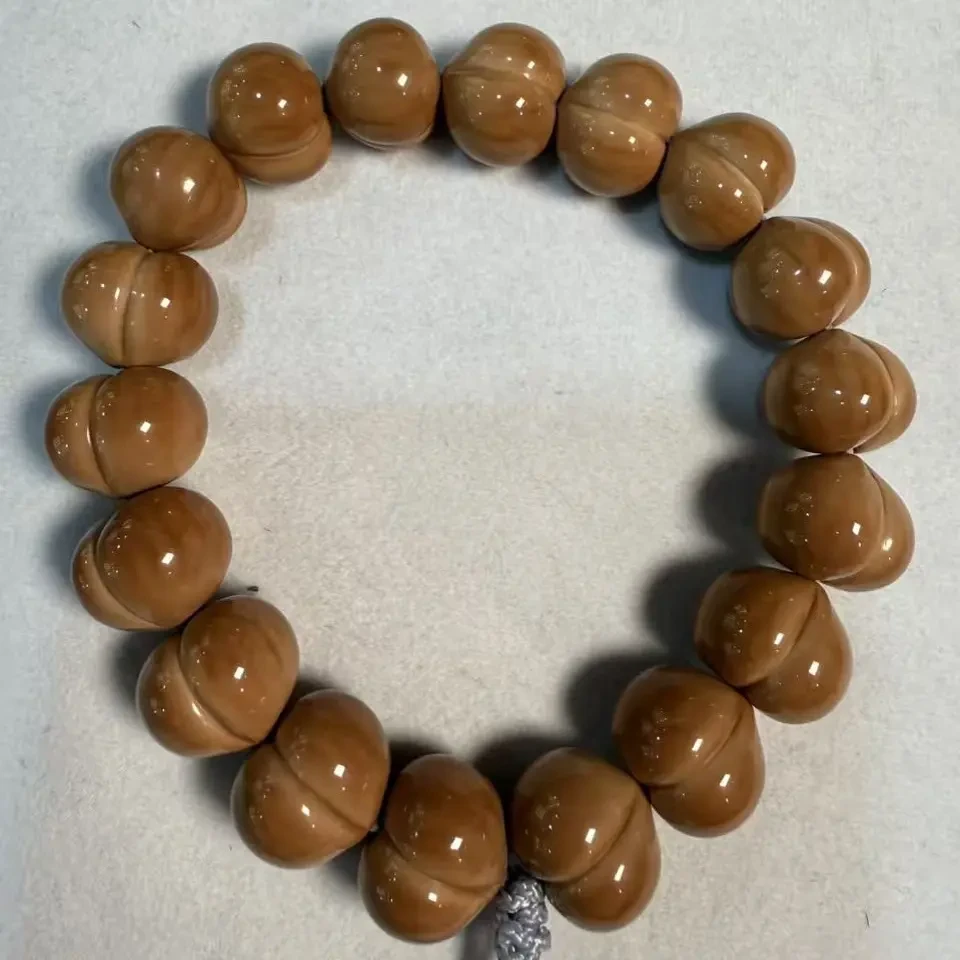 非金属木质手链 精工雕刻聚宝盆猴头屁桃手串文玩手持