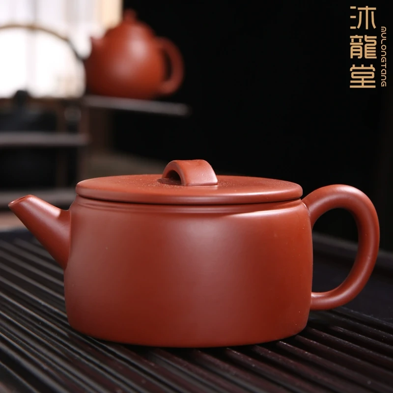 沐龙堂紫砂壶大号汉瓦壶陶瓷茶壶功夫茶具家用手工泡茶大红袍单壶