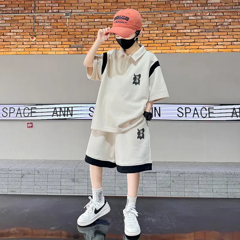 男童夏装套装2025新款儿童装中大童酷帅气夏季运动薄款男孩夏款潮